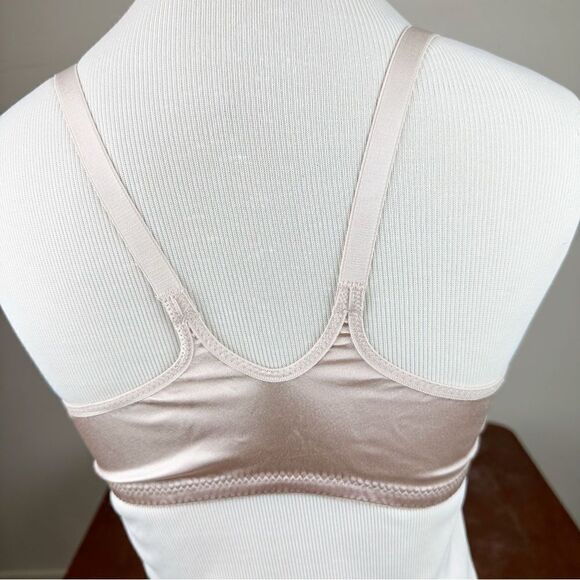 Victorias Secret Satin Second Skin Bra Vintage 90s Taupe 34C Push Up - Picture 3 of 8